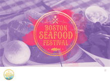 Tablet Screenshot of bostonseafoodfestival.org